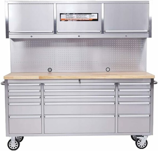 Interior of CT Copper Tailor 72-inch Rolling Tool Chest