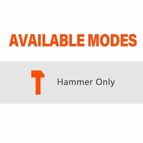 Illustration showing hammer mode option