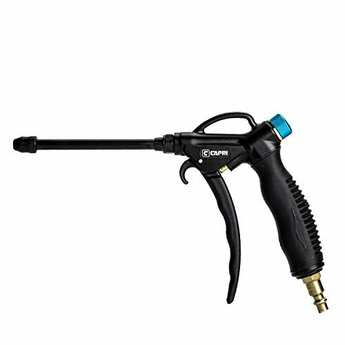 Capri Tools air blow gun with long nozzle and ergonomic handle