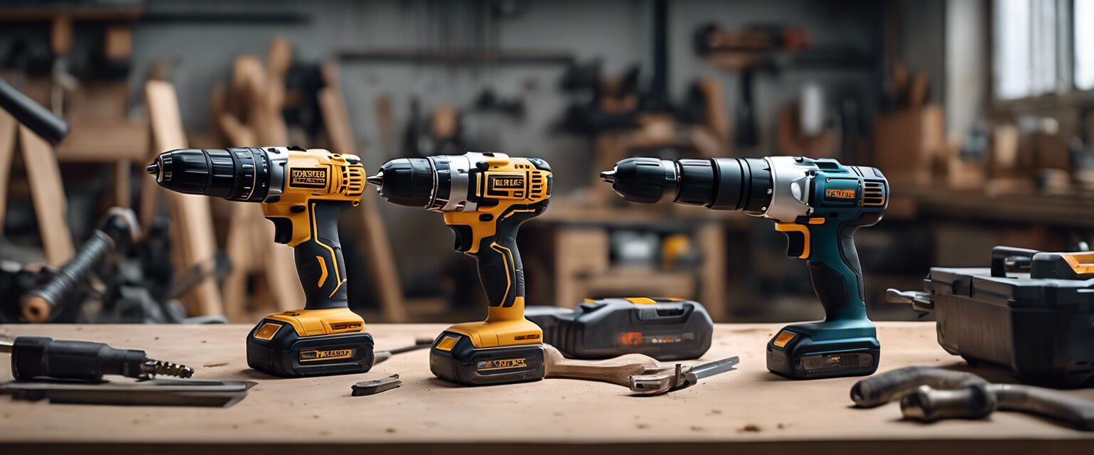 Cordless drill comparison image