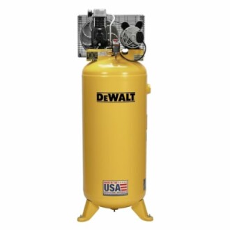 DeWalt yellow vertical air compressor