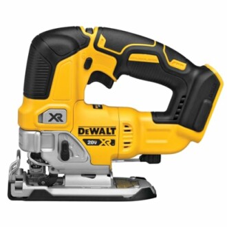 DeWalt 20V XR cordless jigsaw in action.