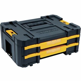 DeWalt tool storage case with two drawers and a handle