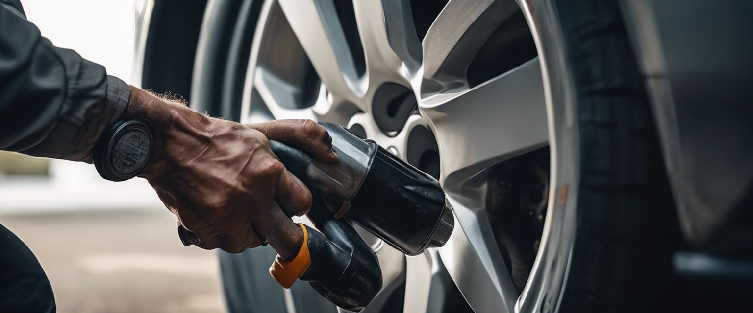 Impact Wrench in Use Image