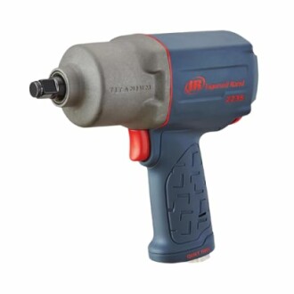 Impact wrench tool with gray and blue design