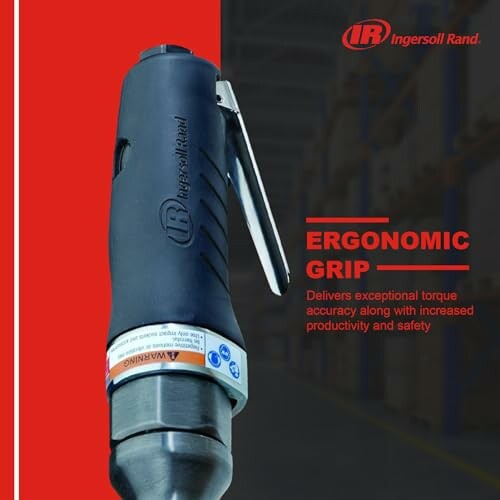 Ingersoll Rand tool with ergonomic grip for improved torque accuracy.