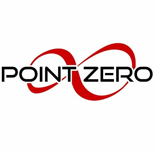 Point Zero logo with red infinity symbol