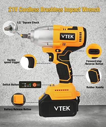 VTEK Brushless Impact Wrench