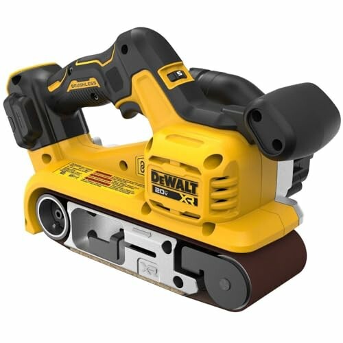 DeWalt cordless belt sander with brushless motor.