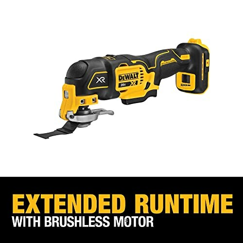 DEWALT oscillating tool with extended runtime brushless motor