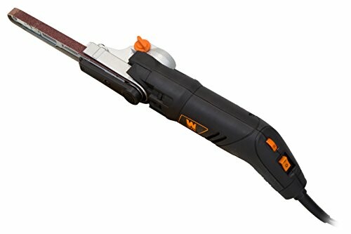 Electric handheld belt sander tool for precise sanding