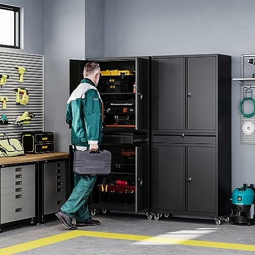 Letaya Metal Garage Storage Cabinet