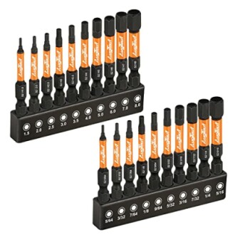 toolant Impact Hex Head Allen Wrench Drill Bit Set