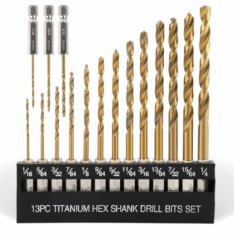 COMOWARE Titanium Twist Drill Bit Set