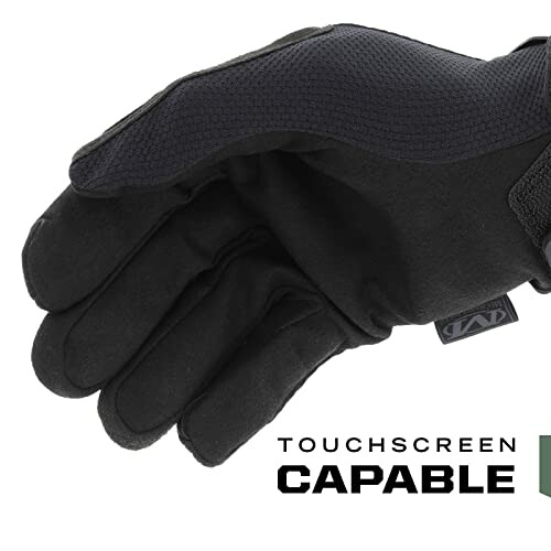 Black touchscreen-capable glove